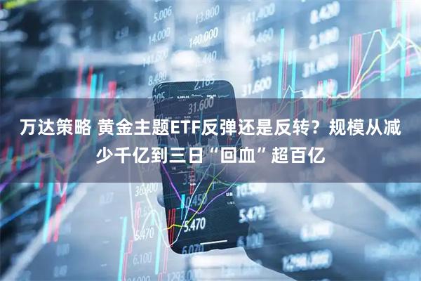 万达策略 黄金主题ETF反弹还是反转？规模从减少千亿到三日“回血”超百亿