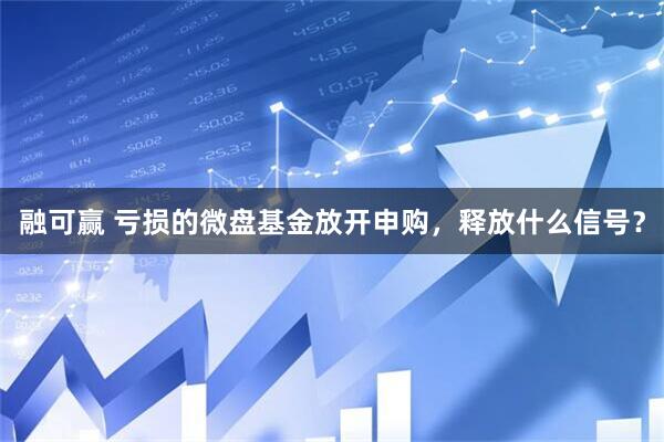 融可赢 亏损的微盘基金放开申购，释放什么信号？